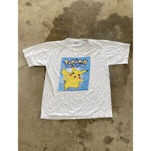 Vintage 2000 Nintendo Pokémon Pikachu T shirt Size Large RARE